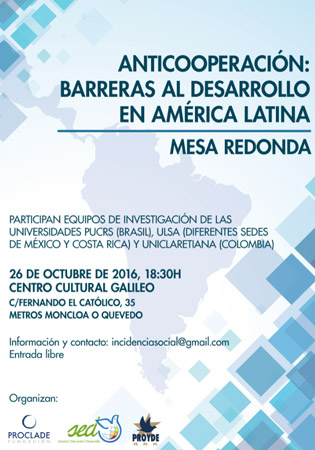 Jornadas Anticooperación Proyde