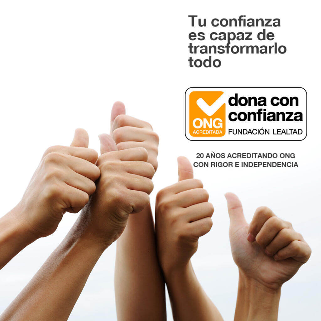 dona con confianza