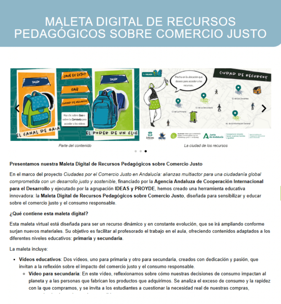 Presentamos la nueva Maleta de recursos 