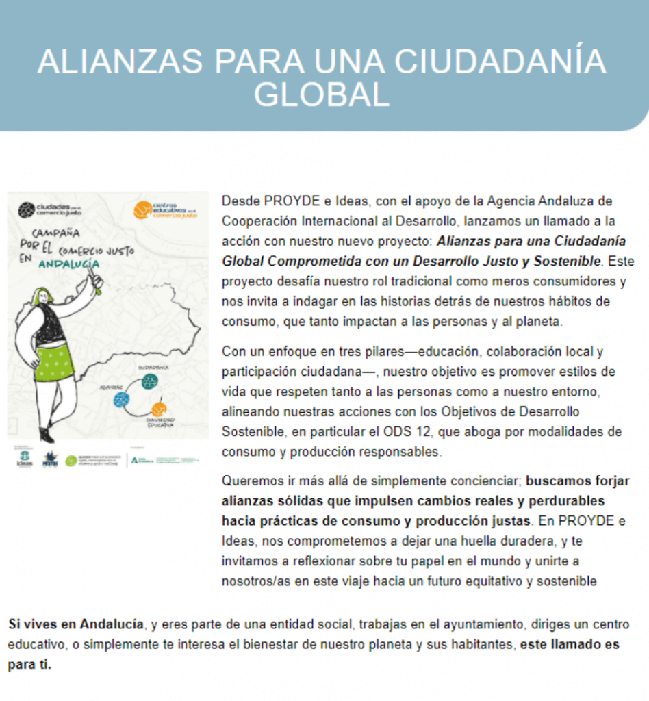 Presentamos la Campaña por el Comercio Justo en Andalucía